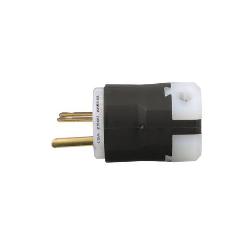 Main product image of Arrow Hart Ultra Grip Straight Blade Plug, #18-#12 Awg 15A, 250V, Black, 6-15P, 2-Pole 3-Wire, AH5666