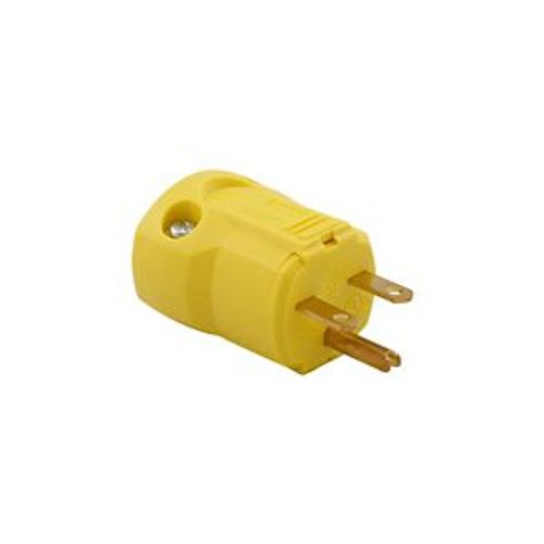 Main product image of Arrow Hart Quick Grip Straight Blade Plug, #16-12 Awg 15A, 250V, 6-15P, 2-Pole 3-Wire, AH5666Y