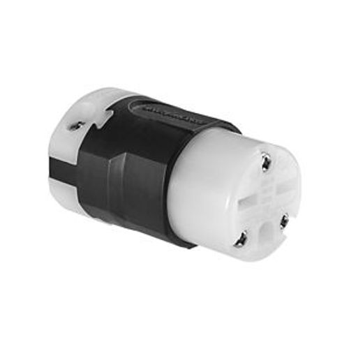 Main product image of Arrow Hart Ultra Grip Straight Blade Connector #16-#12 Awg 15A 250V, Black, 6-15R, 2-Pole 3-Wire, AH5669