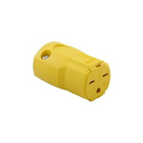 Main product image of Arrow Hart Quick Grip Straight Blade Connector, #16-12 Awg 15A, 250V, 6-15R, 2-Pole 3-Wire, AH5669Y