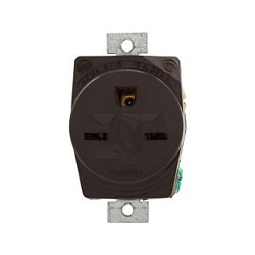 Main product image of Panel Mount/Snap-In Single Receptacle, #14-10 Awg 15A, Panel, 250V, Black, High-Impact Nylon, AH5684