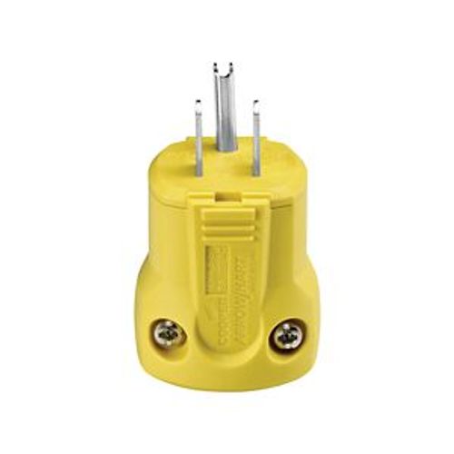 Main product image of Arrow Hart Corrosion Resistant Straight Blade Plug #18 To #12 Awg 15A 125V, 5-15P, 2-Pole 3-Wire, AH5965CR