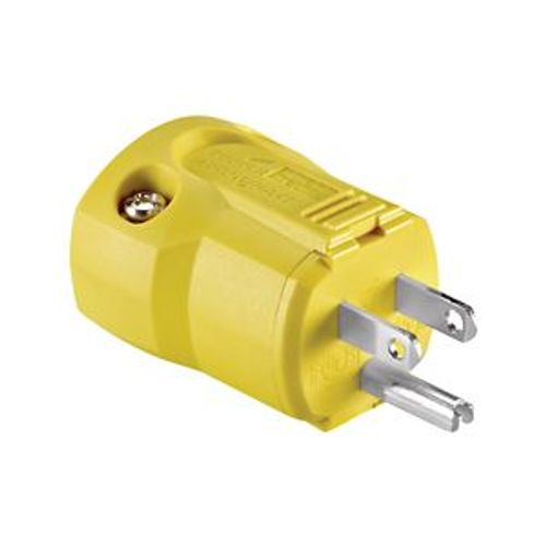 Main product image of Arrow Hart Corrosion Resistant Straight Blade Plug #18 To #12 Awg 15A 125V, 5-15P, 2-Pole 3-Wire, AH5965CR