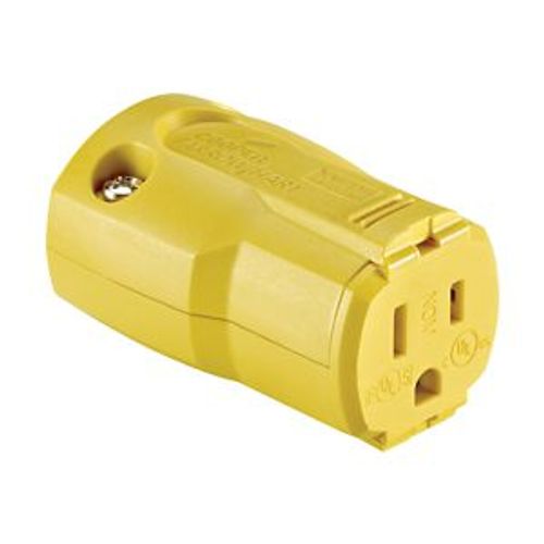 Main product image of Arrow Hart Corrosion Resistant Straight Blade Connector, #18 To #12 Awg 15A 125V, 2-Pole 3-Wire, AH5969CR