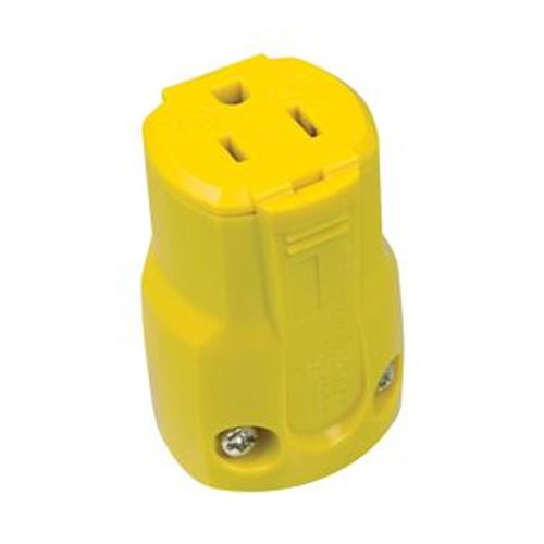 Main product image of Arrow Hart Corrosion Resistant Straight Blade Connector, #18 To #12 Awg 15A 125V, 2-Pole 3-Wire, AH5969CR