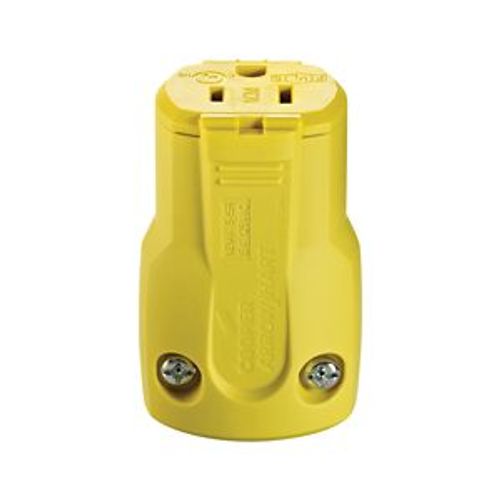 Main product image of Arrow Hart Quick Grip Straight Blade Connector, #18-12 Awg 15A 125V, 2-Pole 3-Wire, AH5969Y
