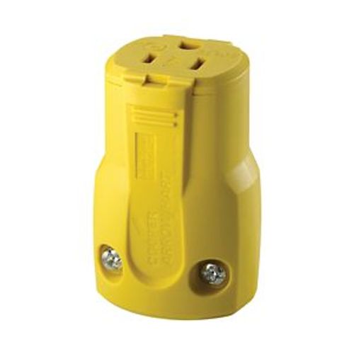 Main product image of Arrow Hart Quick Grip Straight Blade Connector, #18-12 Awg 15A 125V, 2-Pole 3-Wire, AH5969Y