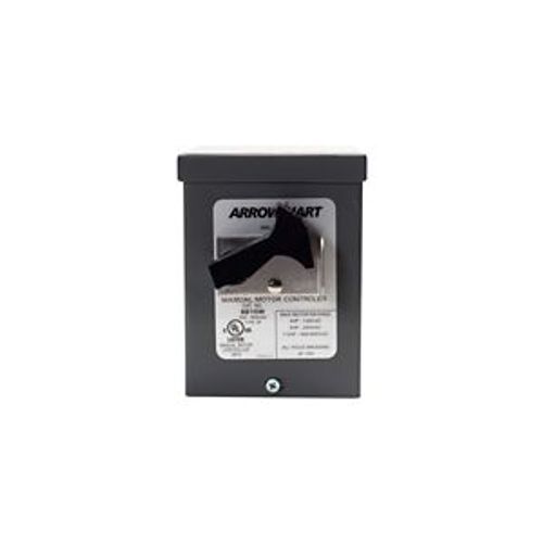 Main product image of Manual Motor Controller, #14-10 Awg 30A, 600V, Front Wired, Gray, Nema3R, 2-Pole, AH6810W