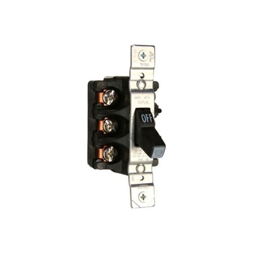 Main product image of Manual Motor Controller, Switch Only, #14-10 Awg 30A, Panel, 600V, Black, Open, 3-Pole, 2-Pos, AH7810UD