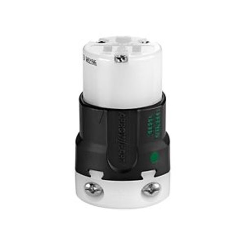 Main product image of Arrow Hart Auto Grip Straight Blade Connector, #18-12 Awg 15A, 125V, 2-Pole 3-Wire, AH8219HG