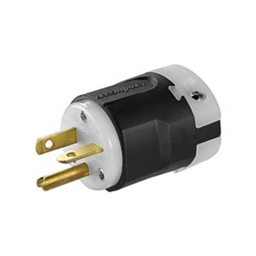 Main product image of Arrow Hart Ultra Grip Straight Blade Plug, #18 To 12 Awg 15A 125V, 5-20P, 2-Pole 3-Wire, AH8315HG