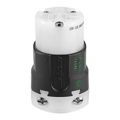 Main product image of Arrow Hart Ultra Grip Straight Blade Connector, #18-12 Awg 15A 125V, 5-20R, 2-Pole 3-Wire, AH8319HG