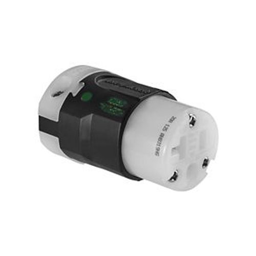 Main product image of Arrow Hart Ultra Grip Straight Blade Connector, #18-12 Awg 15A 125V, 5-20R, 2-Pole 3-Wire, AH8319HG