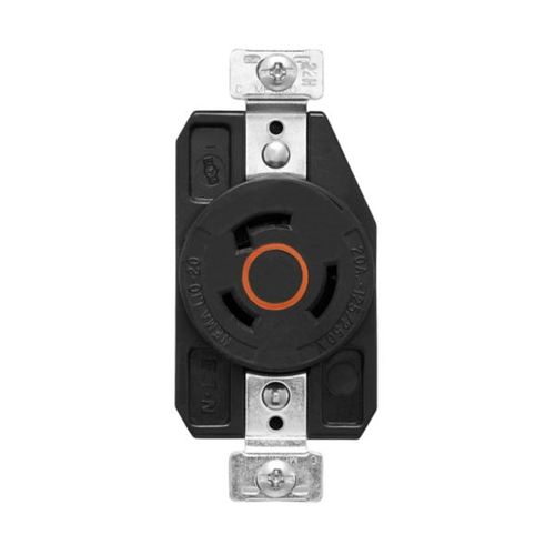 Main product image of Arrow Hart Color Coded Locking Receptacle, #14-8 Awg 20A, 125/250V, L10-20, 3-Pole, 3-Wire, AHCL1020R