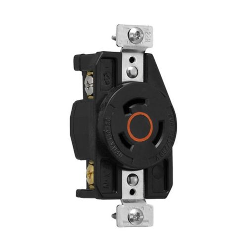 Main product image of Arrow Hart Color Coded Locking Receptacle, #14-8 Awg 20A, 125/250V, L10-20, 3-Pole, 3-Wire, AHCL1020R