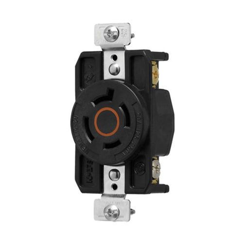 Main product image of Arrow Hart Color Coded Locking Receptacle, #14-8 Awg 20A, 125/250V, 3-Pole 4-Wire, AHCL1420R
