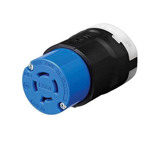 Main product image of Arrow Hart Color Coded Locking Connector, #14-8 Awg 20A, 250V, L15-20 3-Pole 4-Wire, AHCL1520C