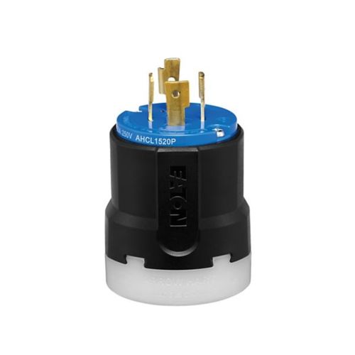 Main product image of Arrow Hart Color Coded Locking Plug, #14-8 Awg 20A, 250V, UltraGrip, L15-20 3-Pole 4-Wire, AHCL1520P