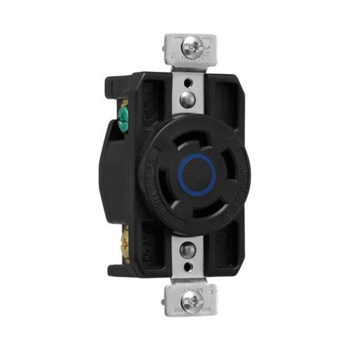 Main product image of Arrow Hart Color Coded Locking Receptacle, #14-8 Awg 30A, 250V, L15-30 3-Pole 4-Wire, AHCL1530R