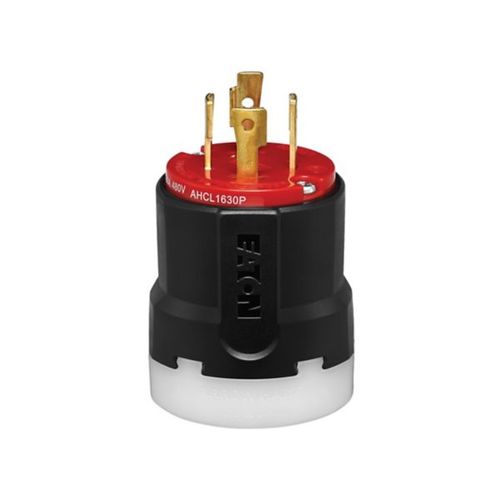 Main product image of Arrow Hart Color Coded Locking Plug, #14-8 Awg 30A, 480V, L16-30 3-Pole 4-Wire, AHCL1630P