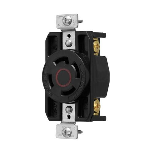 Main product image of Arrow Hart Color Coded Locking Receptacle, #14-8 Awg 30A, 480V, L16-30 3-Pole 4-Wire, AHCL1630R