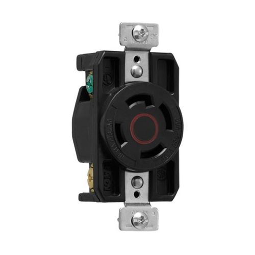 Main product image of Arrow Hart Color Coded Locking Receptacle, #14-8 Awg 30A, 480V, L16-30 3-Pole 4-Wire, AHCL1630R