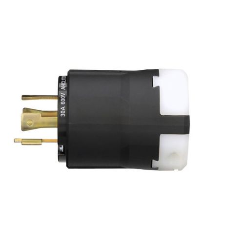 Main product image of Arrow Hart Color Coded Locking Plug, #14-8 Awg 30A, 600V, Black, UltraGrip, L17-30 3-Pole 4-Wire, AHCL1730P