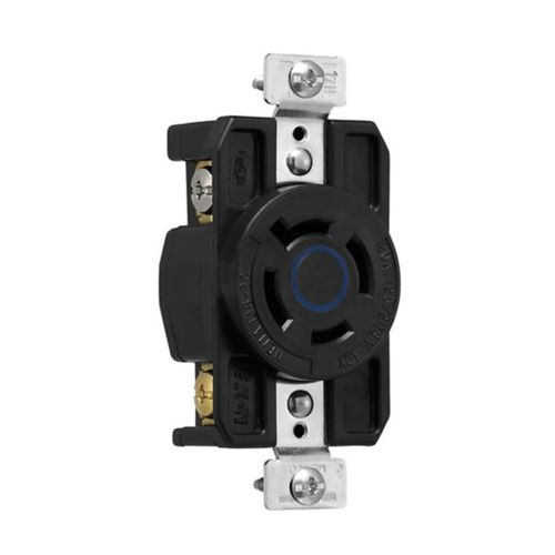 Main product image of Arrow Hart Color Coded Locking Receptacle, #14-8 Awg 20A, Y 120/208 V, L18-20, 4-Pole, 4-Wire, AHCL1820R
