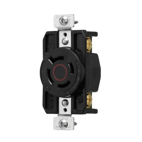 Main product image of Arrow Hart Color Coded Locking Receptacle, #14-8 Awg 20A, Y 277/480V, L19-20, 4-Pole, 4-Wire, AHCL1920R