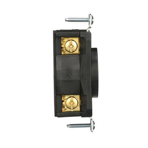 Main product image of Arrow Hart Color Coded Locking Receptacle, #14-8 Awg 30A, Y 347/600V, Black, 4-Pole, 4-Wire, AHCL2030R