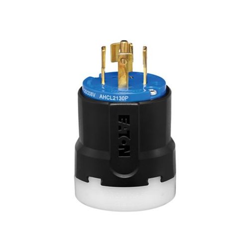 Main product image of Arrow Hart Color Coded Locking Plug, #14-8 Awg 30A, Y 120/208 V, 4-Pole, 5-Wire, AHCL2130P