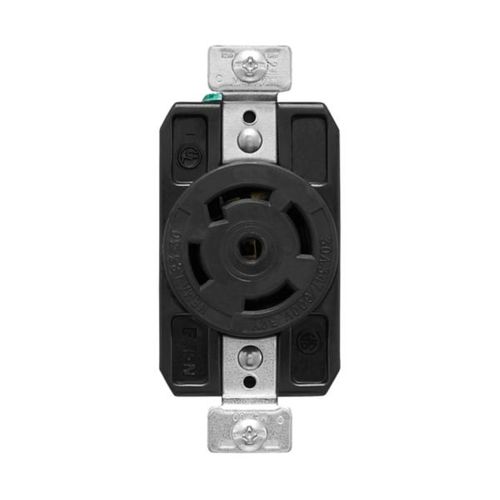 Main product image of Arrow Hart Color Coded Locking Receptacle, #14-8 Awg 30A, Y 347/600V, Black, AHCL2330R