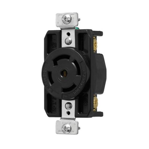 Main product image of Arrow Hart Color Coded Locking Receptacle, #14-8 Awg 30A, Y 347/600V, Black, AHCL2330R