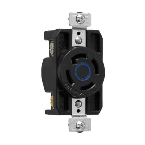 Main product image of Arrow Hart Color Coded Locking Receptacle, #14-8 Awg 30A, Y 120/208V, 4-Pole, 4-Wire, 3 Phase, AHCL3430R