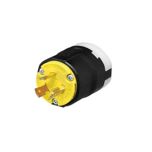Main product image of Arrow Hart Color Coded Locking Plug, Locking Plug, #14-8 Awg 20A 125V, L5-20, 2-Pole 3-Wire, AHCL520P