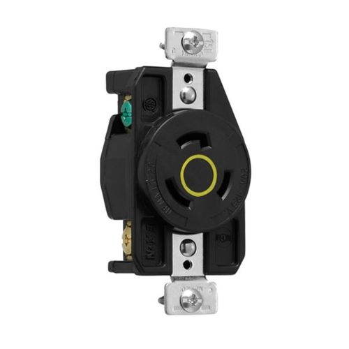 Main product image of Arrow Hart Color Coded Locking Receptacle, #14-8 Awg 20A 125V, L5-20, 2-Pole 3-Wire, AHCL520R