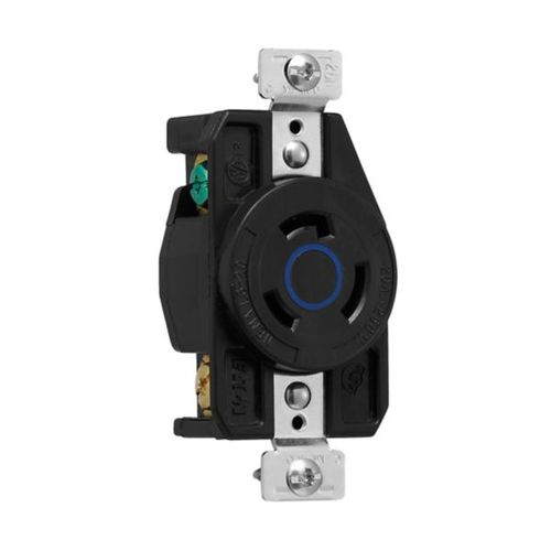 Main product image of Arrow Hart Color Coded Locking Receptacle, #14-8 Awg 20A, 250V, L6-20, 2-Pole, AHCL620R