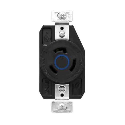Main product image of Arrow Hart Color Coded Locking Receptacle, #14-8 Awg 20A, 250V, L6-20, 2-Pole, AHCL620R