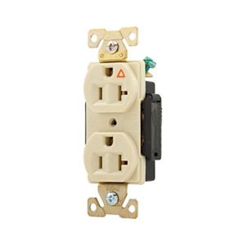 Main product image of Arrow Hart Industrial Duplex Receptacle, #14 To 10 Awg 20A 125V, Ivory, 2-Pole 3-Wire, AHIG5362V
