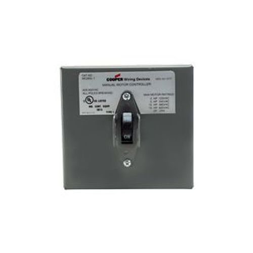 Main product image of Manual Motor Controller, #14-4 Awg 60A, Panel, 600V, Gray, 2-Pole, Toggle, Single-Throw, AHMC260L-1