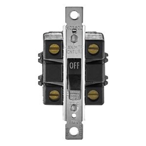 Main product image of Manual Motor Controller, Switch Only, #14-4 Awg 60A, 600V, Black, Open, 2-Pole, Single-Throw, AHMC260L