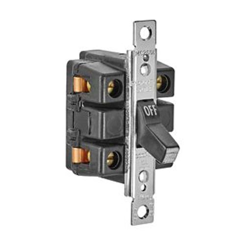Main product image of Manual Motor Controller, Switch Only, #14-4 Awg 60A, 600V, Black, Open, 2-Pole, Single-Throw, AHMC260L