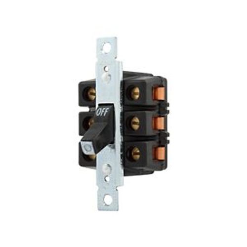 Main product image of Manual Motor Controller, #4 Awg 60A, Panel, 600V, Gray, 3-Pole, 3Ph, Toggle Switch, Single-Throw, AHMC360L-1