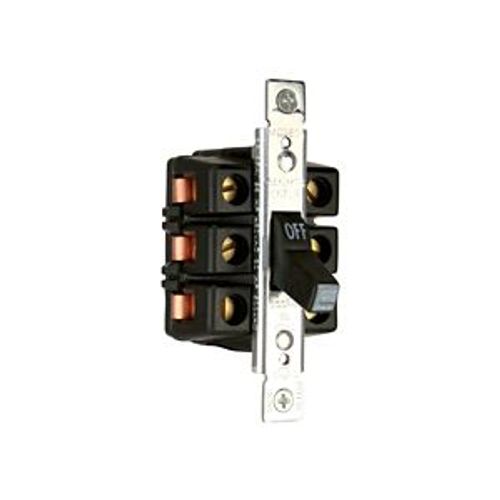 Main product image of Manual Motor Controller, Switch Only, #4 Awg 60A, Panel, 600V, Side Wired Box Lug, Black, AHMC360L