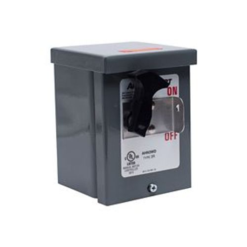Main product image of Empty Enclosure, Gray, Glass-Filled Nylon, Used With 30A Manual Motor Controllers, 3R{Nr6}, AHN3WD