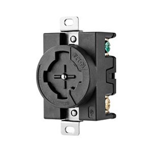 Main product image of Arrow Hart Locking Receptacle, 20A, 30A, Industrial, 600/250V, Black, Ultra Grip, 3-Pole, 4-Wire, AHPL20403N