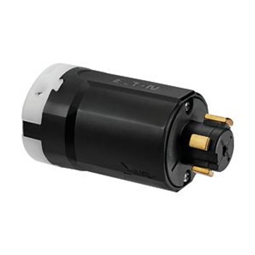 Main product image of Arrow Hart Locking Plug, #12-4 Awg, 20A, 30A, 600/250V, Brass, Ultra Grip, 3-Pole, 4-Wire, AHPL20415N