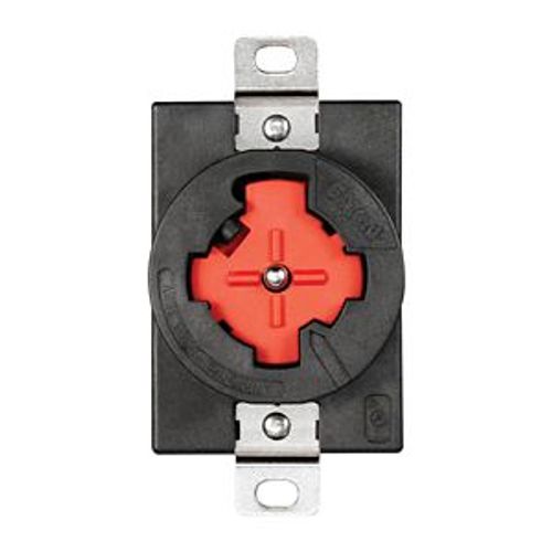 Main product image of Arrow Hart Locking Receptacle, #10-14 Awg, 30A, 480V, Black, Red, 3-Pole, 4-Wire, AHPL20443N
