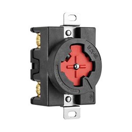 Main product image of Arrow Hart Locking Receptacle, #10-14 Awg, 30A, 480V, Black, Red, 3-Pole, 4-Wire, AHPL20443N