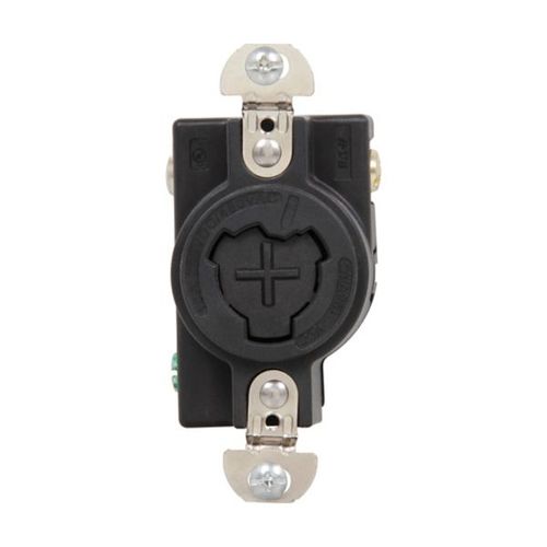 Main product image of Arrow Hart Receptacle, #10-14 Awg, 20A, 125V, Black, Three-Pole, Three-Wire, AHPL23000G